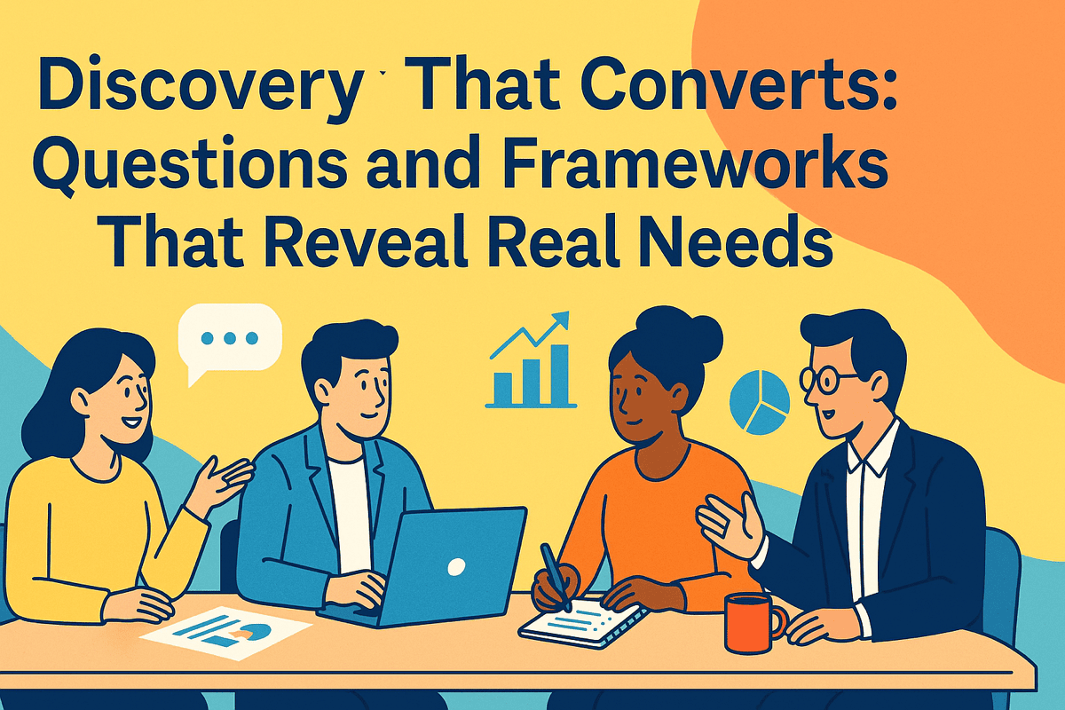 DISCOVERY THAT CONVERTS: QUESTIONS AND FRAMEWORKS THAT REVEAL REAL NEEDS